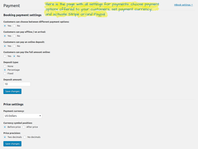 Payment page small screenshoot